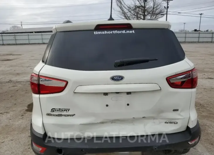 FORD ECOSPORT S 2020 vin MAJ6S3GL9LC338057 from auto auction Copart