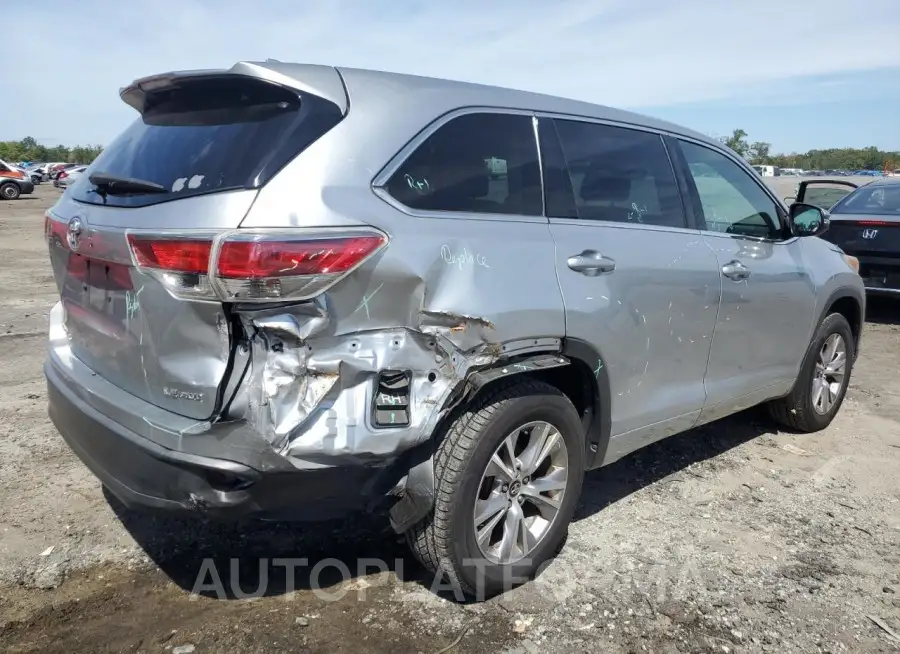 TOYOTA HIGHLANDER 2016 vin 5TDBKRFH1GS327101 from auto auction Copart