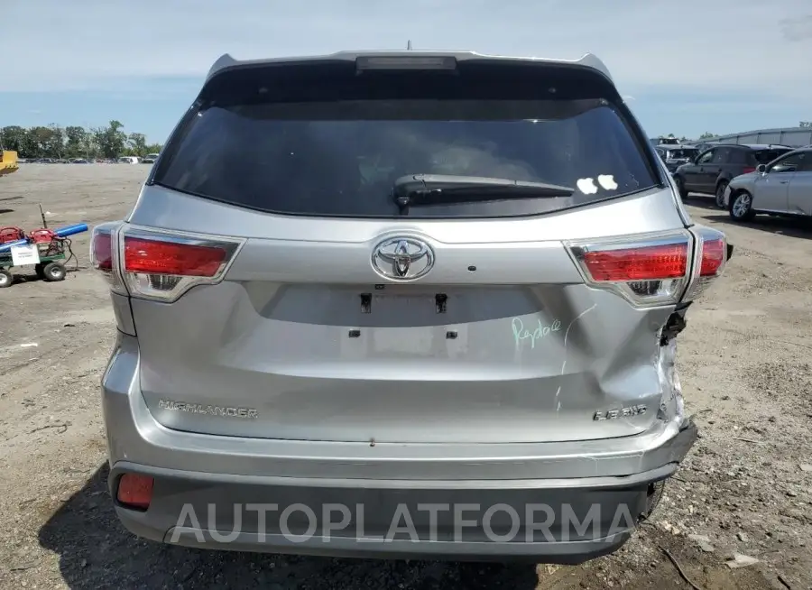 TOYOTA HIGHLANDER 2016 vin 5TDBKRFH1GS327101 from auto auction Copart