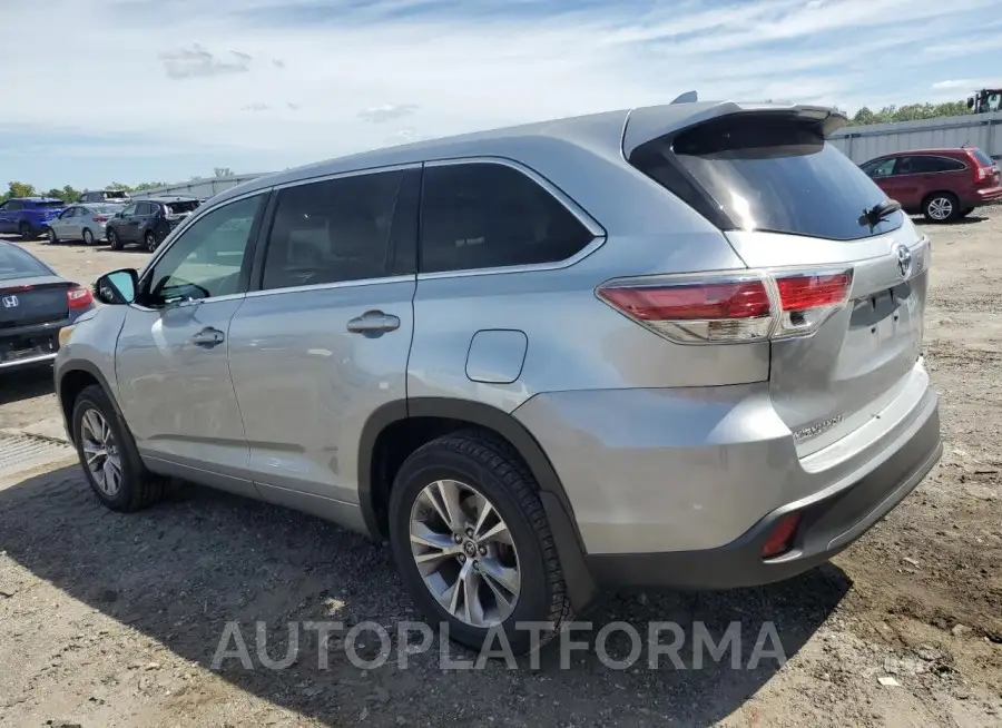 TOYOTA HIGHLANDER 2016 vin 5TDBKRFH1GS327101 from auto auction Copart