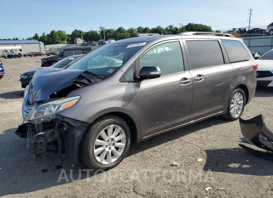 TOYOTA SIENNA XLE 2015 vin 5TDDK3DC7FS122345 from auto auction Copart