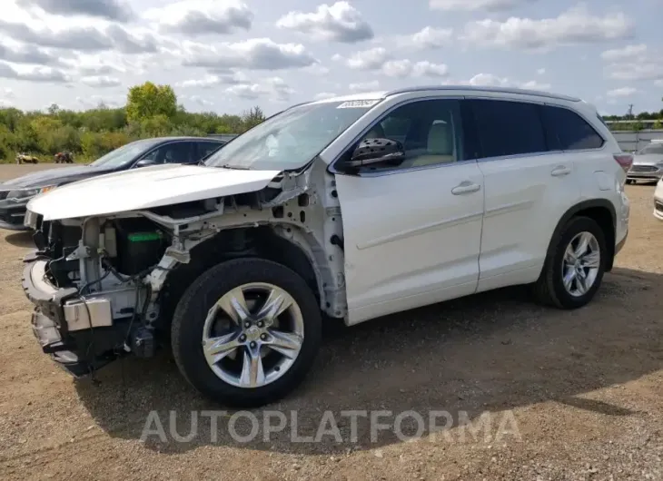 TOYOTA HIGHLANDER 2015 vin 5TDDKRFH3FS107739 from auto auction Copart