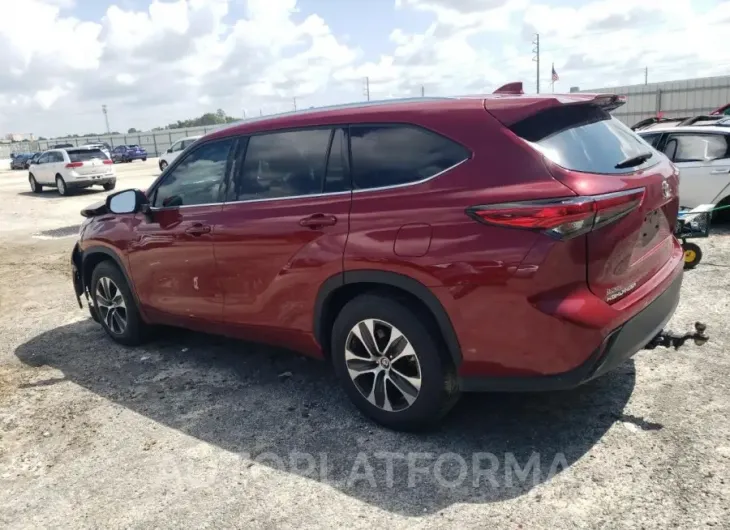 TOYOTA HIGHLANDER 2021 vin 5TDGZRAH5MS071615 from auto auction Copart