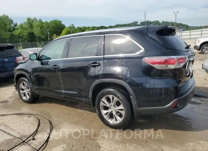 TOYOTA HIGHLANDER 2015 vin 5TDJKRFH9FS101611 from auto auction Copart