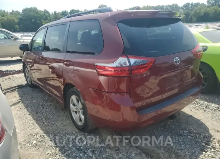 TOYOTA SIENNA LE 2020 vin 5TDKZ3DC0LS028886 from auto auction Copart