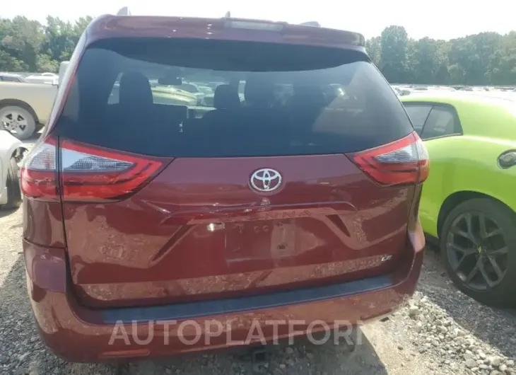 TOYOTA SIENNA LE 2020 vin 5TDKZ3DC0LS028886 from auto auction Copart