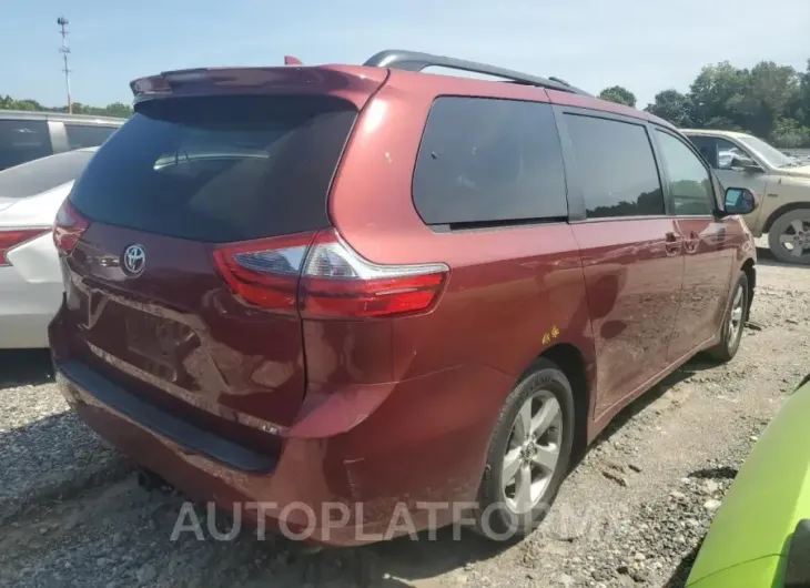 TOYOTA SIENNA LE 2020 vin 5TDKZ3DC0LS028886 from auto auction Copart