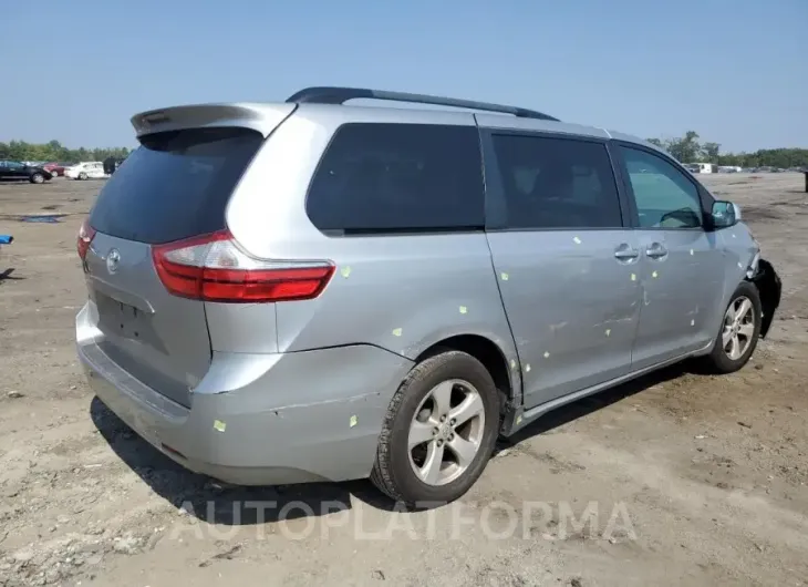 TOYOTA SIENNA LE 2017 vin 5TDKZ3DC3HS783733 from auto auction Copart