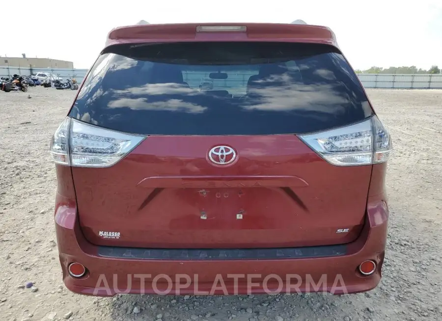 TOYOTA SIENNA SE 2016 vin 5TDXK3DC2GS744303 from auto auction Copart