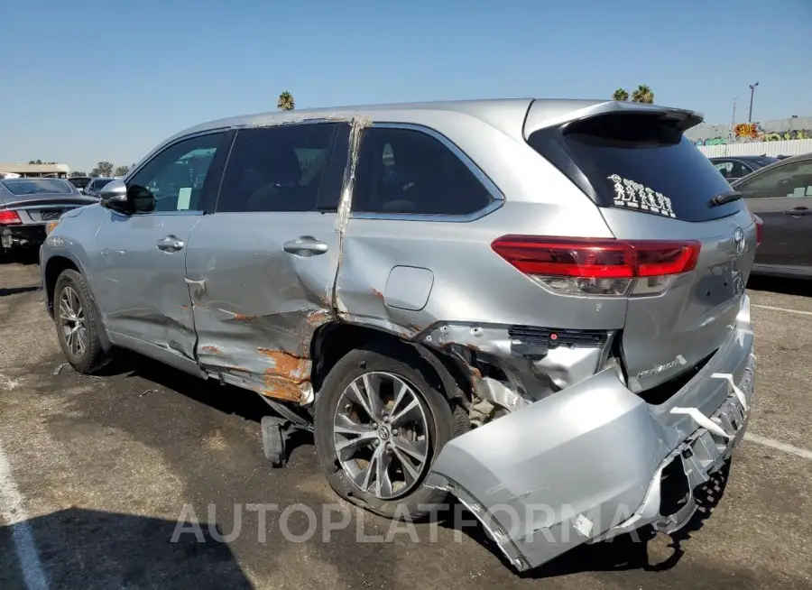 TOYOTA HIGHLANDER 2018 vin 5TDZZRFH5JS265333 from auto auction Copart