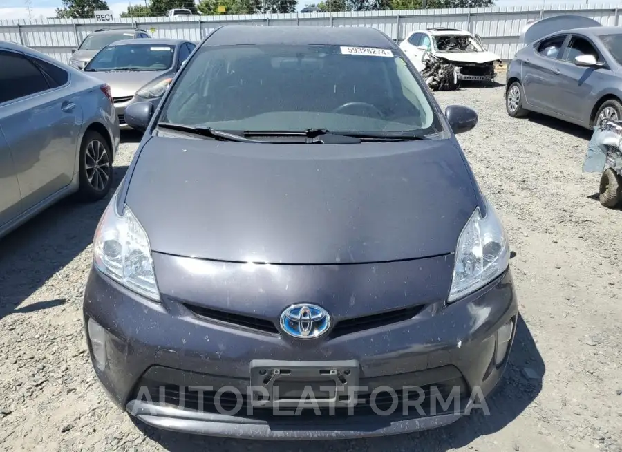 TOYOTA PRIUS 2015 vin JTDKN3DU4F1953869 from auto auction Copart