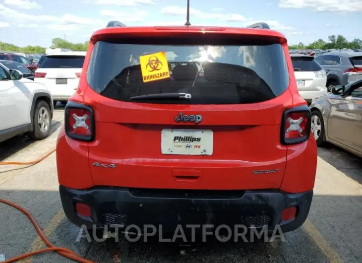 JEEP RENEGADE S 2018 vin ZACCJBAB6JPH19965 from auto auction Copart