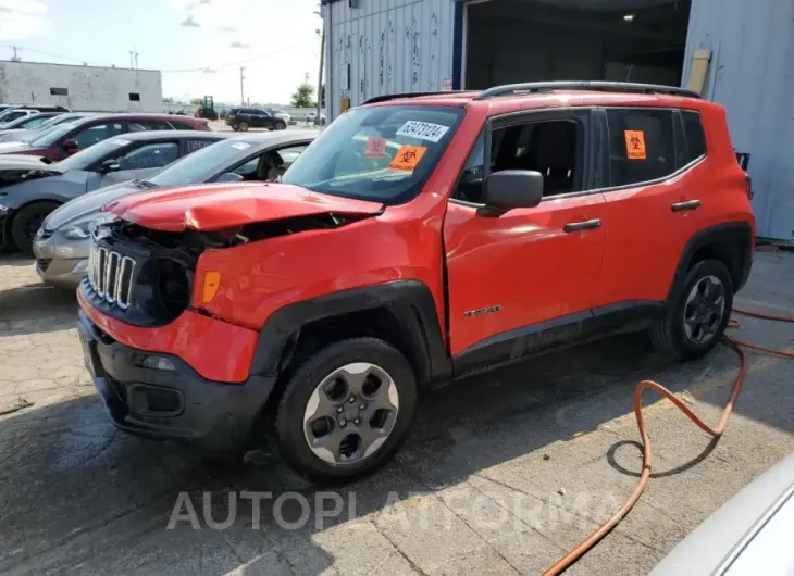 JEEP RENEGADE S 2018 vin ZACCJBAB6JPH19965 from auto auction Copart