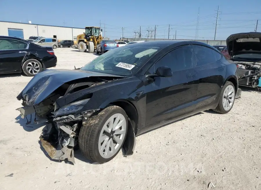 TESLA MODEL 3 2022 vin 5YJ3E1EA2NF145099 from auto auction Copart