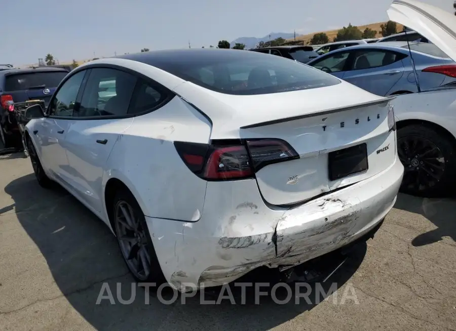 TESLA 3 2021 vin 5YJ3E1EA3MF930469 from auto auction Copart