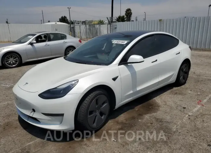 TESLA MODEL 3 2022 vin 5YJ3E1EA7NF192872 from auto auction Copart