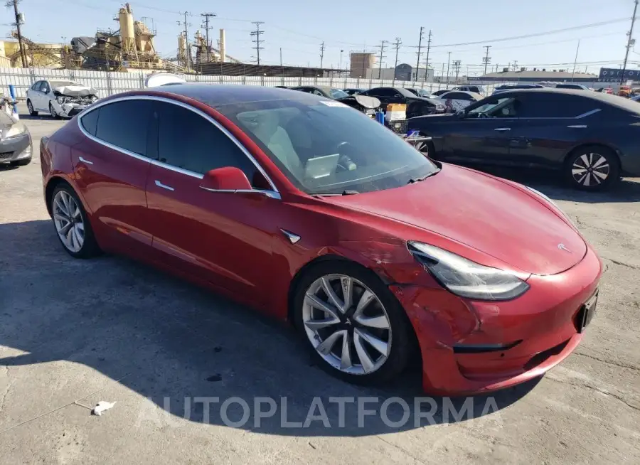 TESLA MODEL 3 2018 vin 5YJ3E1EB0JF135187 from auto auction Copart