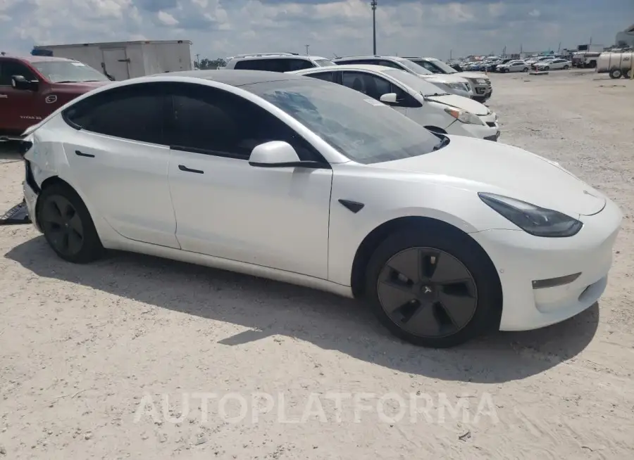 TESLA MODEL 3 2022 vin 5YJ3E1EB2NF130210 from auto auction Copart