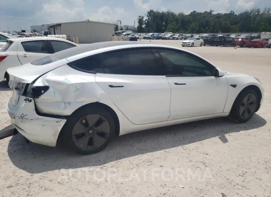 TESLA MODEL 3 2022 vin 5YJ3E1EB2NF130210 from auto auction Copart