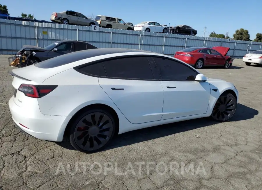 TESLA MODEL 3 2022 vin 5YJ3E1EC0NF307166 from auto auction Copart