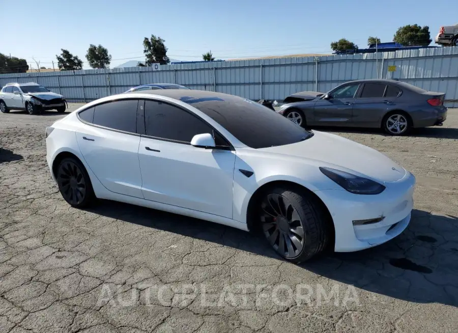 TESLA MODEL 3 2022 vin 5YJ3E1EC0NF307166 from auto auction Copart