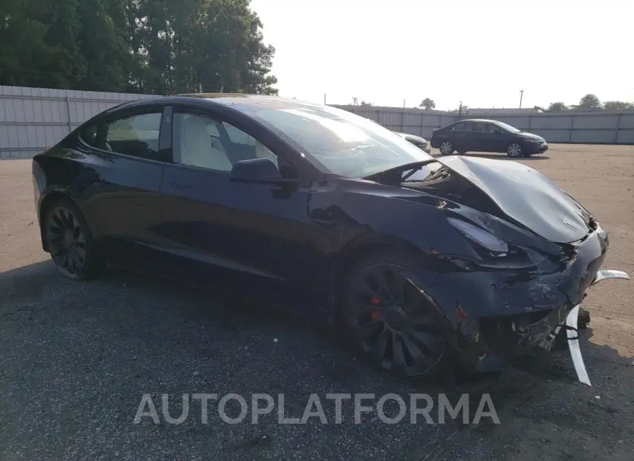 TESLA MODEL 3 2023 vin 5YJ3E1ECXPF418407 from auto auction Copart