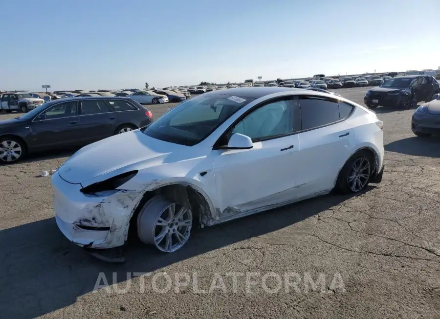 TESLA MODEL Y 2021 vin 5YJYGAEE0MF262987 from auto auction Copart