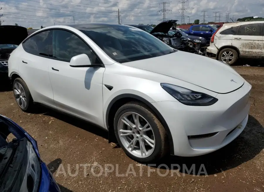 TESLA MODEL Y 2022 vin 7SAYGDEE0NF424655 from auto auction Copart