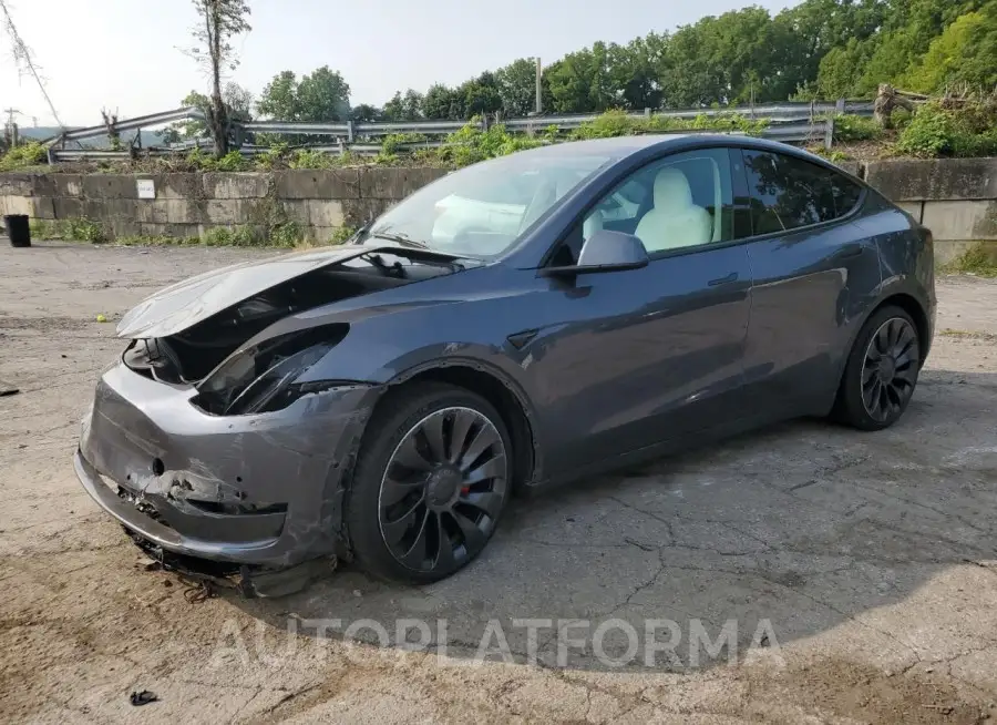 TESLA MODEL Y 2022 vin 7SAYGDEF7NF507525 from auto auction Copart