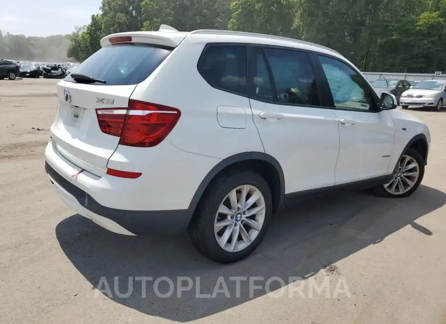 BMW X3 XDRIVE2 2016 vin 5UXWX9C58G0D86891 from auto auction Copart