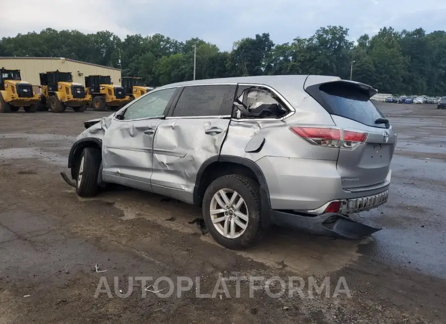 TOYOTA HIGHLANDER 2016 vin 5TDBKRFH6GS303991 from auto auction Copart