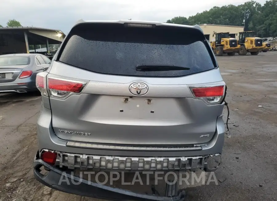 TOYOTA HIGHLANDER 2016 vin 5TDBKRFH6GS303991 from auto auction Copart