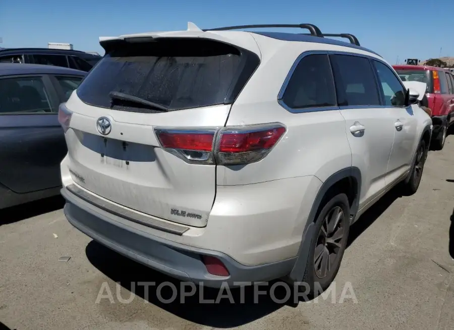 TOYOTA HIGHLANDER 2016 vin 5TDJKRFH0GS343821 from auto auction Copart