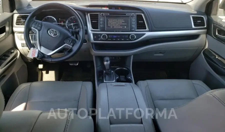 TOYOTA HIGHLANDER 2018 vin 5TDJZRFH2JS553291 from auto auction Copart