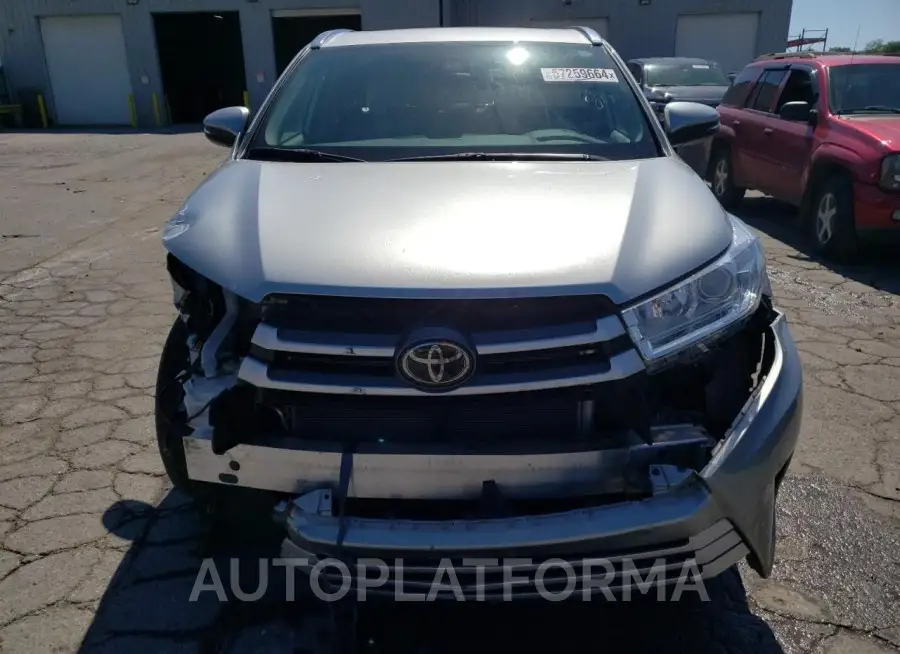 TOYOTA HIGHLANDER 2018 vin 5TDJZRFH2JS553291 from auto auction Copart