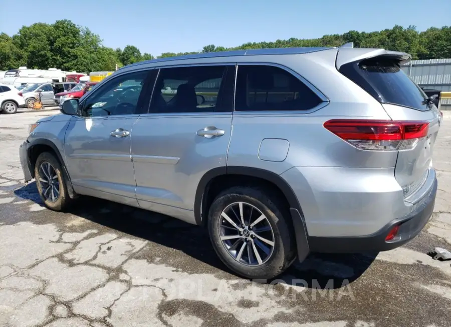 TOYOTA HIGHLANDER 2018 vin 5TDJZRFH2JS553291 from auto auction Copart