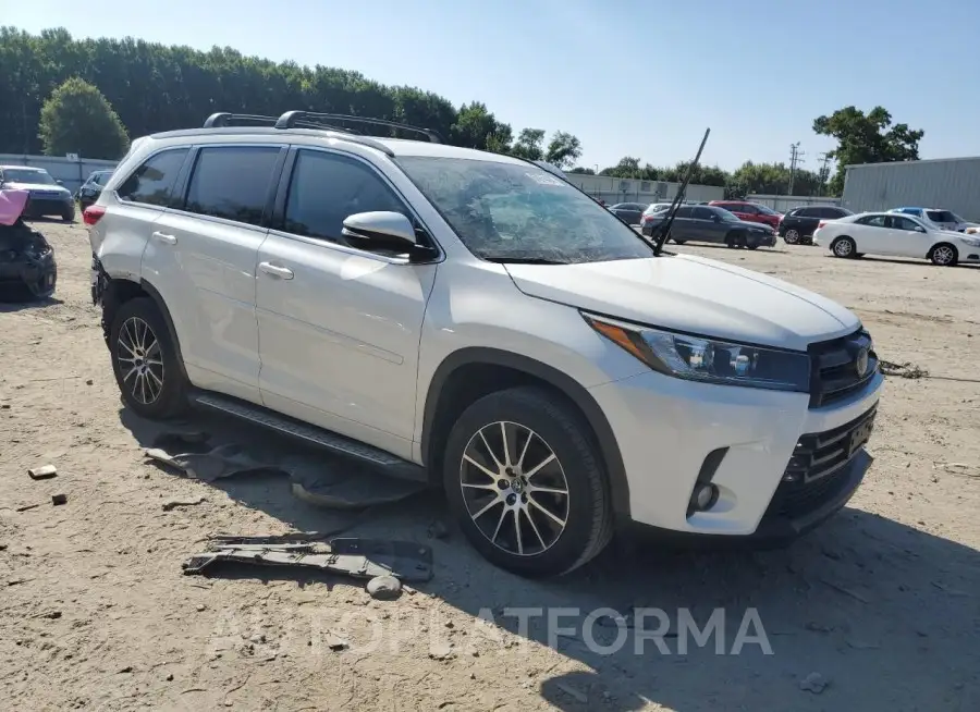 TOYOTA HIGHLANDER 2017 vin 5TDJZRFH6HS513872 from auto auction Copart