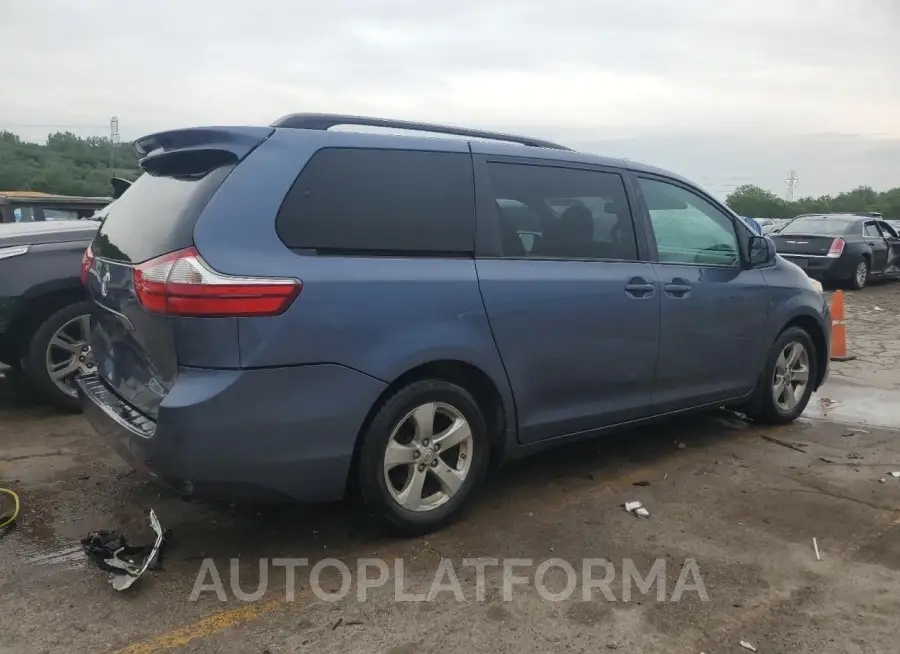 TOYOTA SIENNA LE 2017 vin 5TDKZ3DC3HS845325 from auto auction Copart