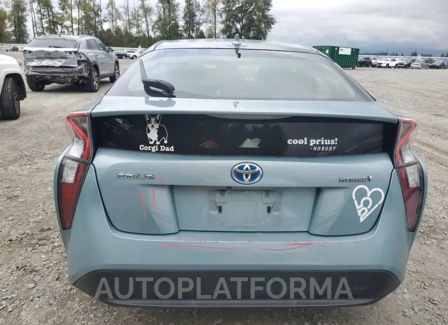 TOYOTA PRIUS 2016 vin JTDKBRFU2G3003105 from auto auction Copart