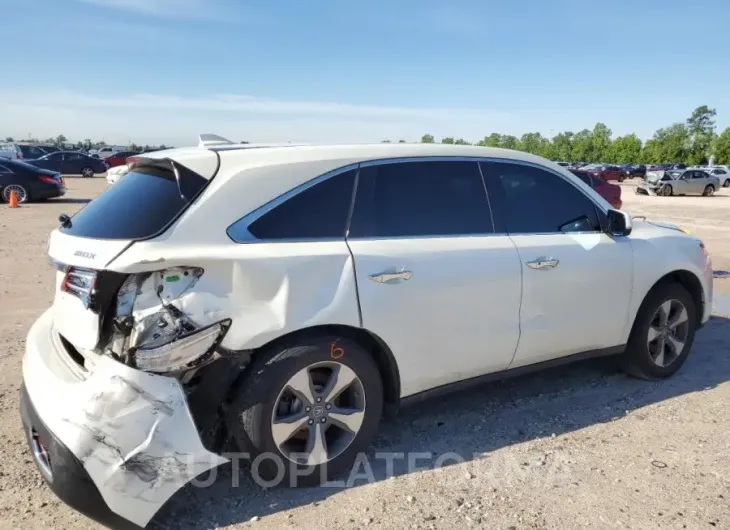 ACURA MDX 2016 vin 5FRYD3H27GB018357 from auto auction Copart