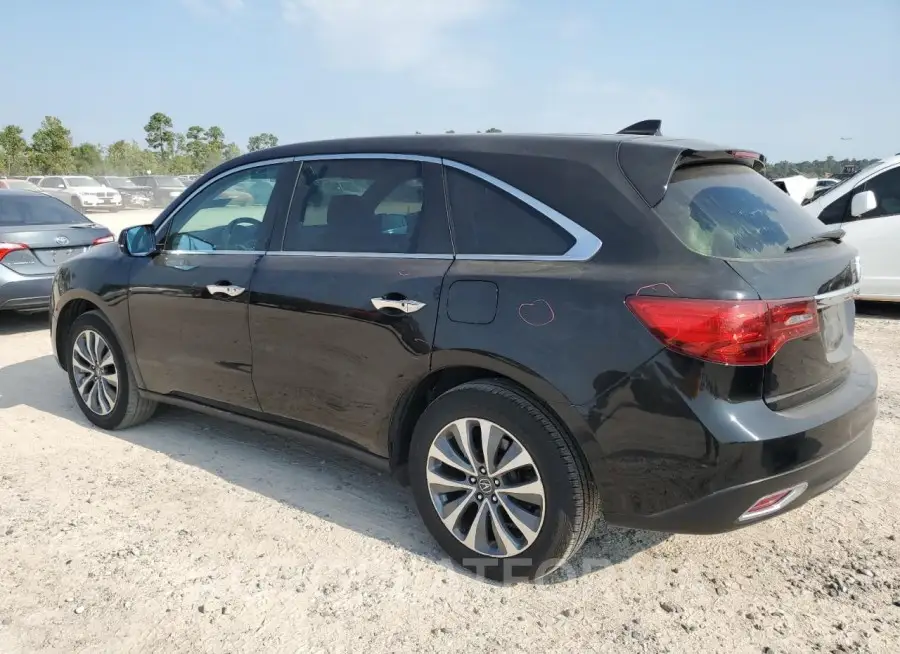 ACURA MDX TECHNO 2016 vin 5FRYD3H43GB005607 from auto auction Copart