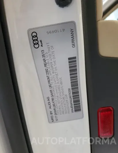 AUDI A4 PREMIUM 2018 vin WAUENAF44JA074330 from auto auction Copart