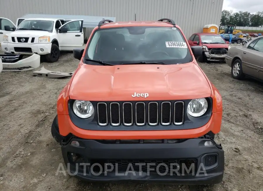 JEEP RENEGADE S 2017 vin ZACCJAAB7HPF24624 from auto auction Copart