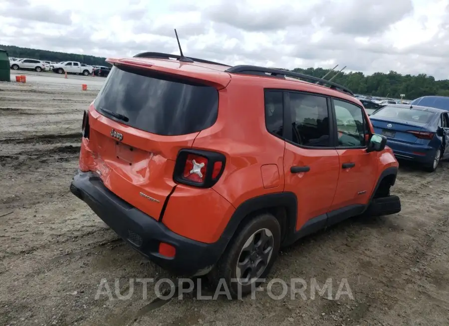 JEEP RENEGADE S 2017 vin ZACCJAAB7HPF24624 from auto auction Copart