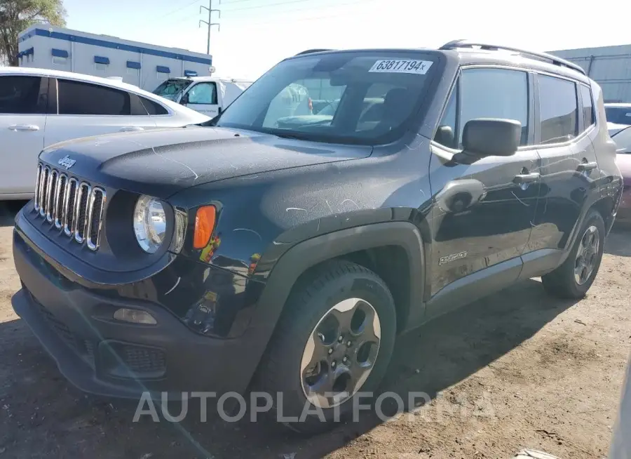 JEEP RENEGADE S 2017 vin ZACCJAAH2HPF75596 from auto auction Copart