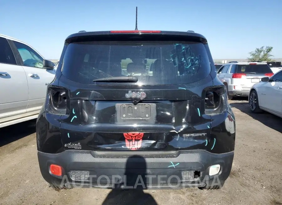 JEEP RENEGADE S 2017 vin ZACCJAAH2HPF75596 from auto auction Copart