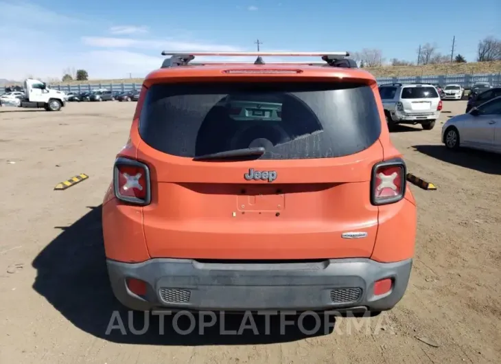 JEEP RENEGADE L 2016 vin ZACCJABT8GPD62153 from auto auction Copart