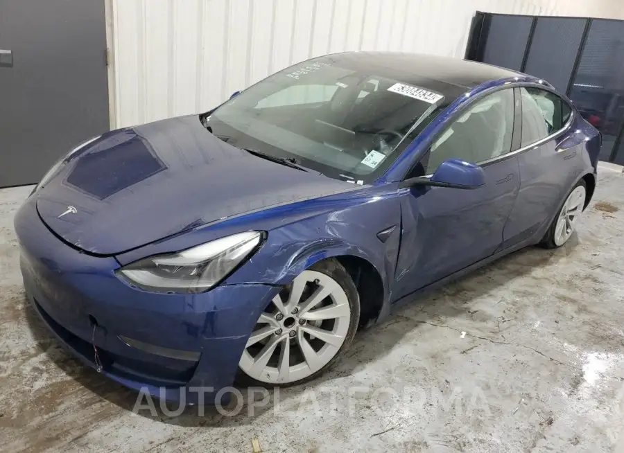 TESLA MODEL 3 2022 vin 5YJ3E1EA3NF370468 from auto auction Copart