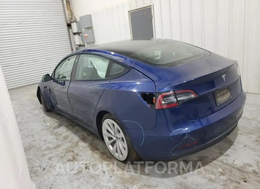 TESLA MODEL 3 2022 vin 5YJ3E1EA3NF370468 from auto auction Copart