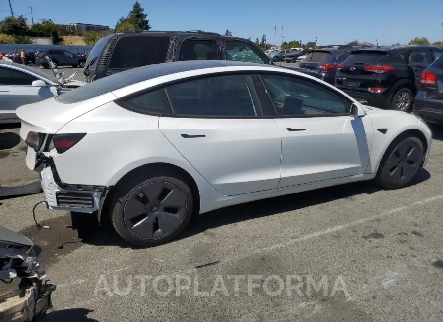 TESLA MODEL 3 2022 vin 5YJ3E1EA8NF376380 from auto auction Copart